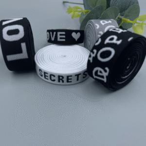 1 Wholesale 12mm 20mm High Elastic Nylon Spandex Waistband Elastic Band Custom Jacquard