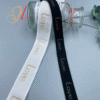 Wholesale Price Embossed Gold Letter Jacquard Elastic Band Bra Elastic Strap Nylon Custom Jacquard Elastic