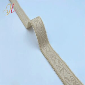Factory Wholesale 20mm Jacquard Pattern Non-slip Nylon Elastic Bra Shoulder Straps Elastic Band