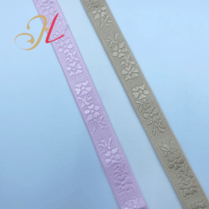 Custom Cheap Wholesale Price Bra Elastic Band Breathable Elastic Shoulder Straps Embossed Jacquard Elastic Band