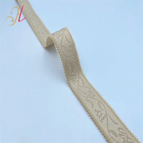 Factory Wholesale 20mm Jacquard Pattern Non-slip Nylon Elastic Bra Shoulder Straps Elastic Band