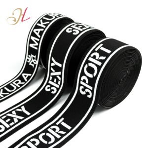HL Custom Jacquard Elastic Band Nylon Soft Jacquard Elastic Waistband for Clothing Underwear Sportswear