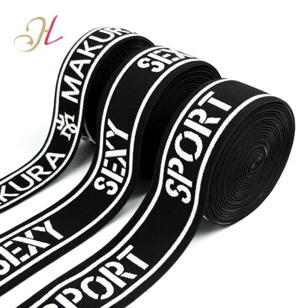 1 HL Custom Jacquard Elastic Band Nylon Soft Jacquard Elastic Waistband for Clothing Underwear Sportswear