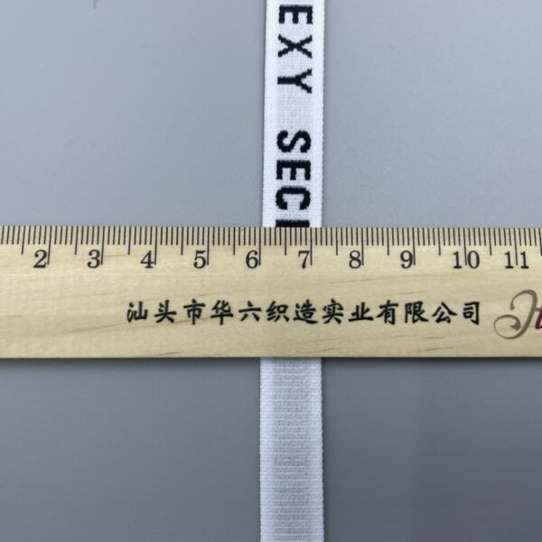 Wholesale 12mm 20mm High Elastic Nylon Spandex Waistband Elastic Band Custom Jacquard