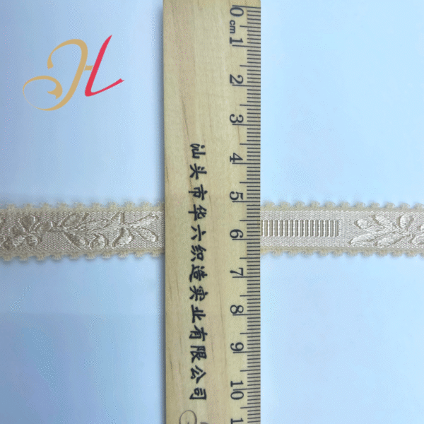 Factory Underwear Accessories Custom 10mm Jacquard Elastic Band Non-slip Nylon Plush Elastic Bra Shoulder Straps