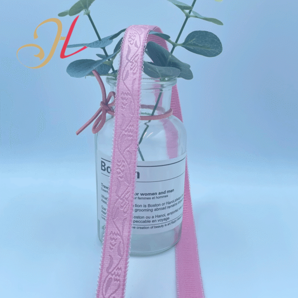 2 Custom Designer 1.5CM Jacquard Elastic Band Ladies Shoulder Straps With Elastic Elastic Bands