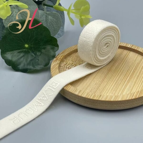 Wholesale Custom Elastic Band Bra Elastic Ribbon Embossed Letter Jacquard Elastic Belt