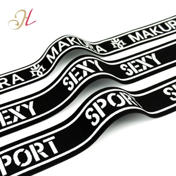 2 HL Custom Jacquard Elastic Band Nylon Soft Jacquard Elastic Waistband for Clothing Underwear Sportswear