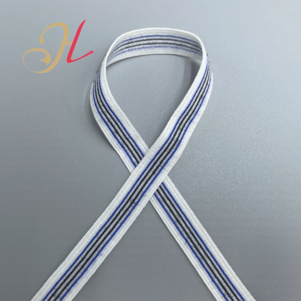 3 Custom 11mm Nylon Striped Elastic Band High Quality Jacquard Elastic for Underwear
