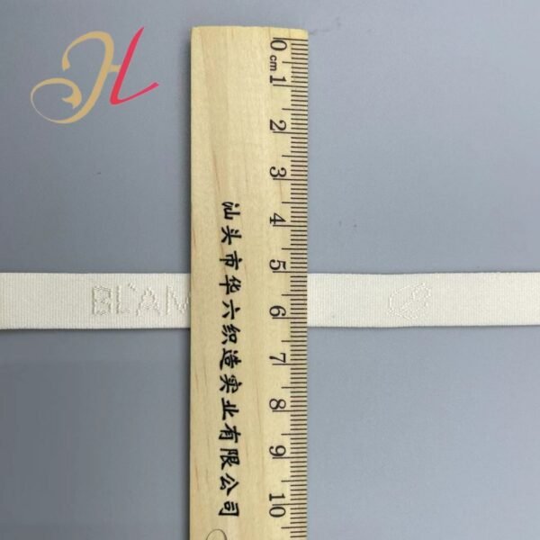Wholesale Custom Elastic Band Bra Elastic Ribbon Embossed Letter Jacquard Elastic Belt