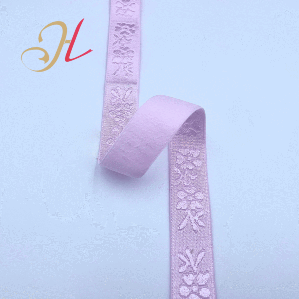 3 Custom Cheap Wholesale Price Bra Elastic Band Breathable Elastic Shoulder Straps Embossed Jacquard Elastic Band
