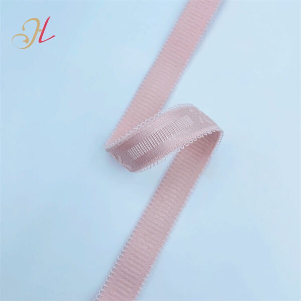 Factory Underwear Accessories Elastic Shoulder Strap Custom Jacquard Elastic Band for Bra Straps