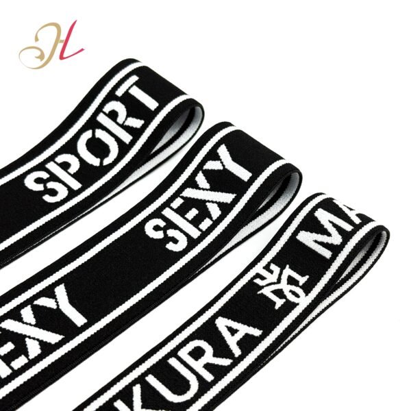3 HL Custom Jacquard Elastic Band Nylon Soft Jacquard Elastic Waistband for Clothing Underwear Sportswear