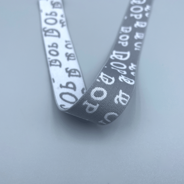 Wholesale 12mm 20mm High Elastic Nylon Spandex Waistband Elastic Band Custom Jacquard