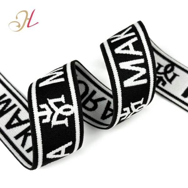 4 HL Custom Jacquard Elastic Band Nylon Soft Jacquard Elastic Waistband for Clothing Underwear Sportswear