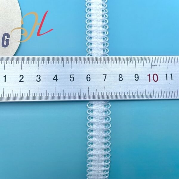 5 Factory Supply Custom Lace Elastic Band Bra Underwear Decorate White Jacquard Elastic Tape