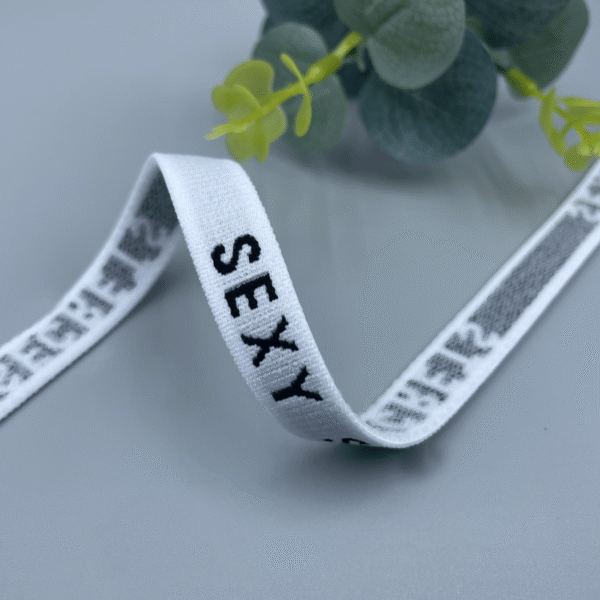 Wholesale 12mm 20mm High Elastic Nylon Spandex Waistband Elastic Band Custom Jacquard