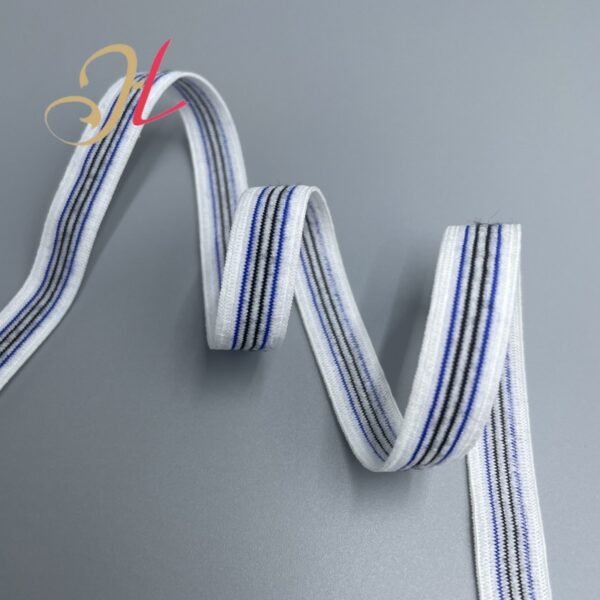 5 Custom 11mm Nylon Striped Elastic Band High Quality Jacquard Elastic for Underwear