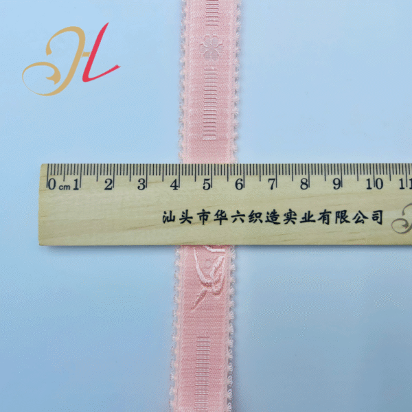 Customized Embossed Pattern Nylon Elastic Belt Non-slip Ladies Shoulder Straps Jacquard Underwear Elastics