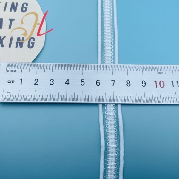 6 Factory Supply Custom Lace Elastic Band Bra Underwear Decorate White Jacquard Elastic Tape