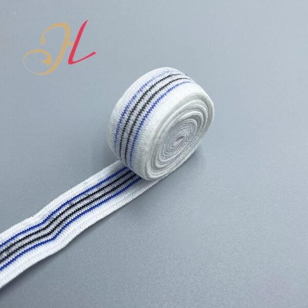 7 Custom 11mm Nylon Striped Elastic Band High Quality Jacquard Elastic for Underwear
