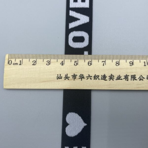 Wholesale 12mm 20mm High Elastic Nylon Spandex Waistband Elastic Band Custom Jacquard