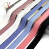 Shantou Elastic Factory Customizes 2.1cm Colored Light Fiber Crescent Lace Elastic Band