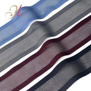 Shantou Hualiu Elastic Factory Customized Hot Selling Polyester Knitting 5cm Mesh Elastic Band