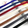 Shantou Elastic Factory Wholesale Customized Color 1.2cm Flat Crescent Polyester Elastic Band