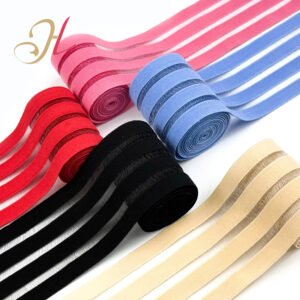 Shantou Elastic Band Factory Wholesale High Elastic 4 Rows 50mm Fish Silk Elastic Band
