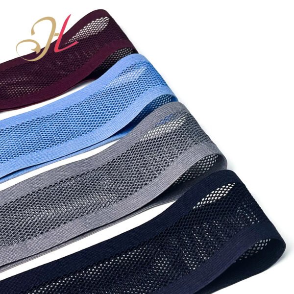 Shantou Hualiu Elastic Factory Customized Hot Selling Polyester Knitting 5cm Mesh Elastic Band