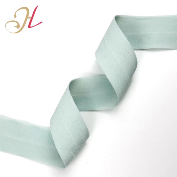 Shantou HuaLiu Factory Custom Width Thickness Underwear Elastic Band Nylon Spandex Fold Over Elastic